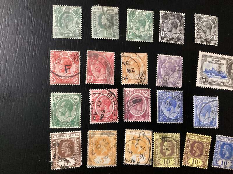 Straits Settlements Malaysia Stamps Lot