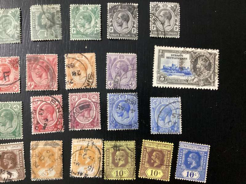 Straits Settlements Malaysia Stamps Lot