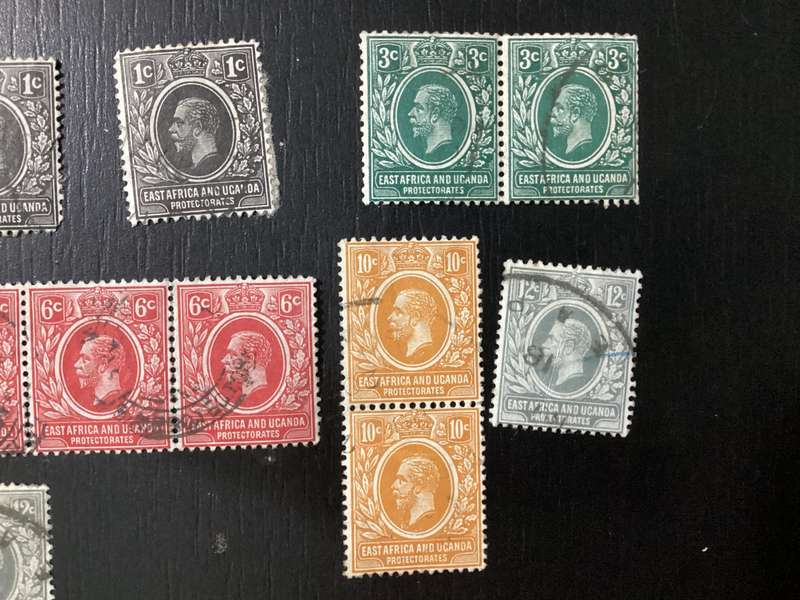 East Africa and Protectorates Uganda Kenya Tanganyika stamps lot