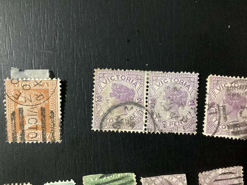 Australia Victoria 1880-1910 Queen Victoria stamps lot