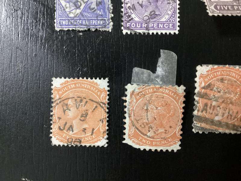 Australia South Australia 1880-1910 Queen Victoria stamps lot