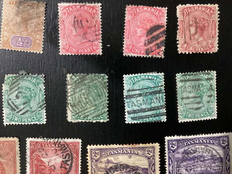 Australia Tasmania 1880-1910 Queen Victoria and Pictorials