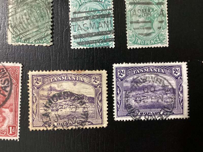 Australia Tasmania 1880-1910 Queen Victoria and Pictorials