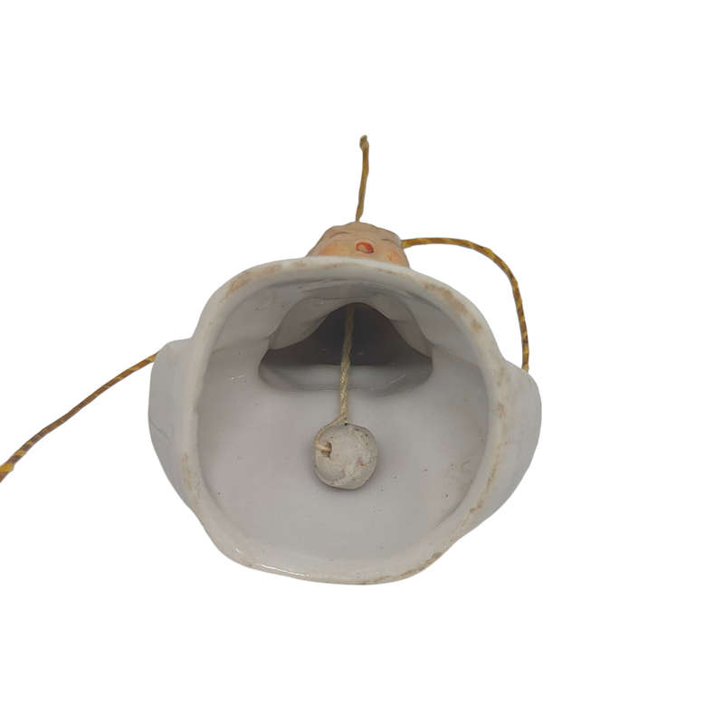 Vintage Christmas angel bell ornament
