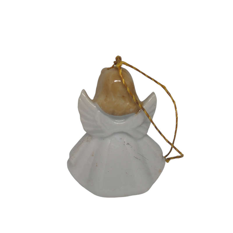 Vintage Christmas angel bell ornament