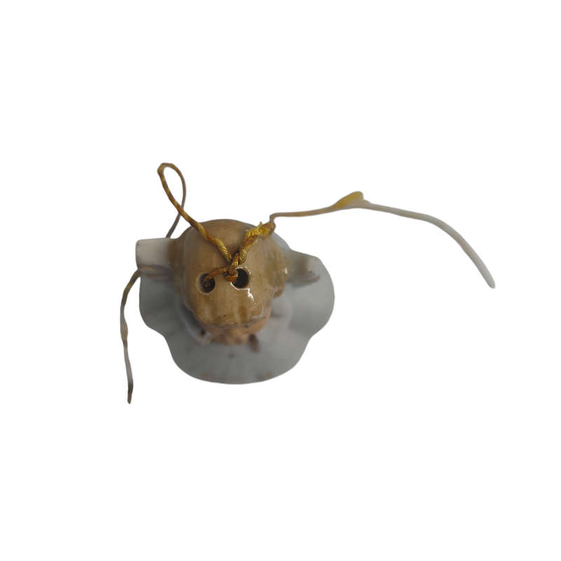 Vintage Christmas angel bell ornament