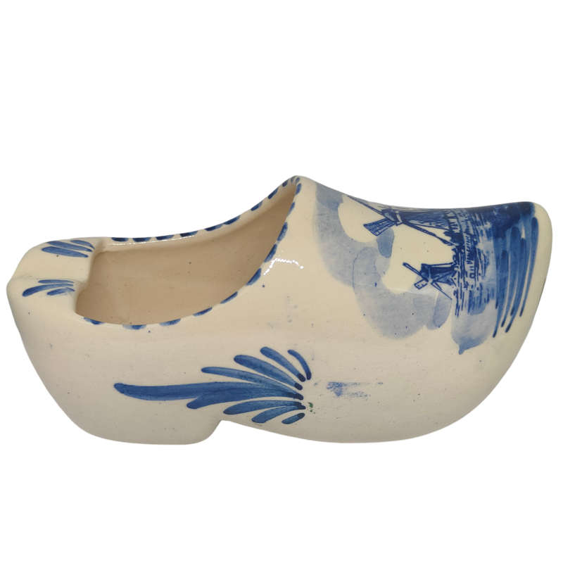 Large vintage Delft clog ashtray