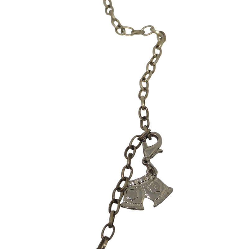 Interesting necklace with pendant charms