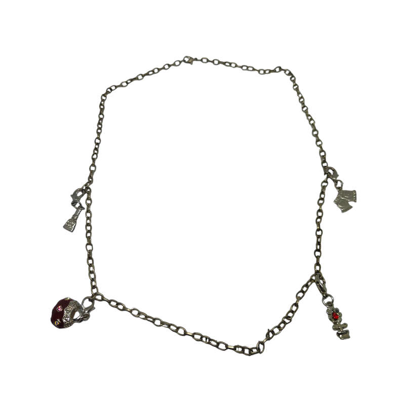 Interesting necklace with pendant charms