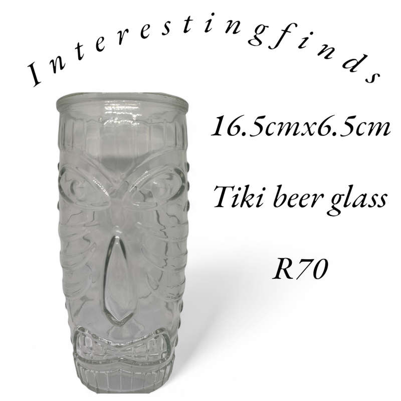 Unique Tiki beer glass - large