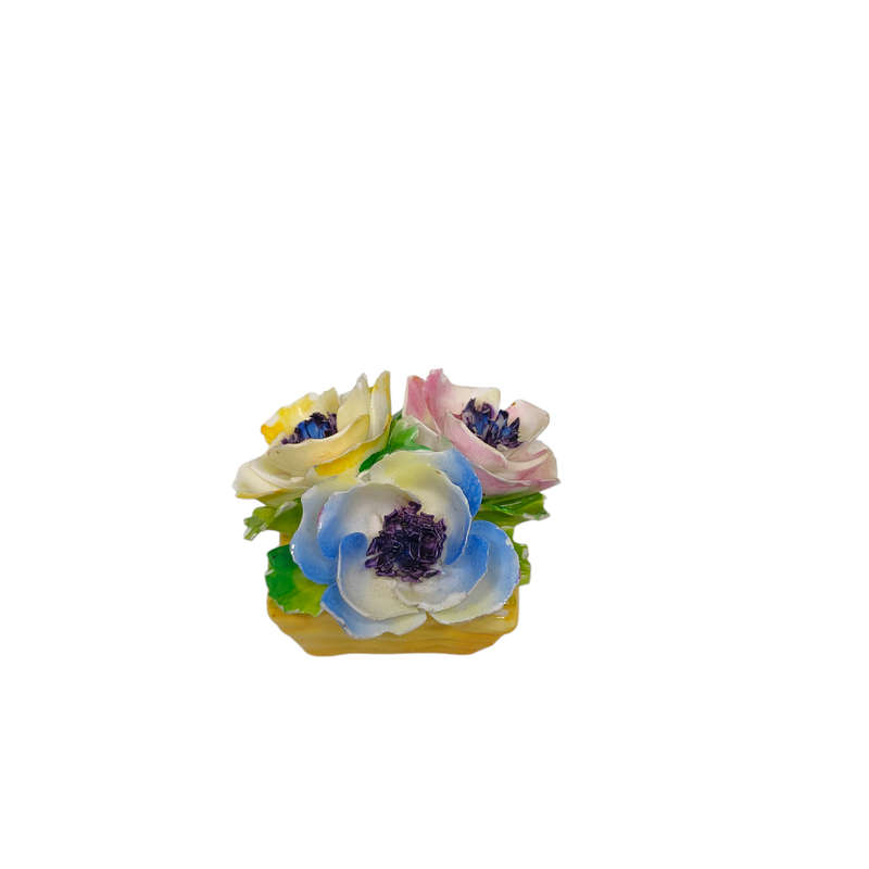 Stunning vintage Staffordshire Royal bone china England miniature flower ornament