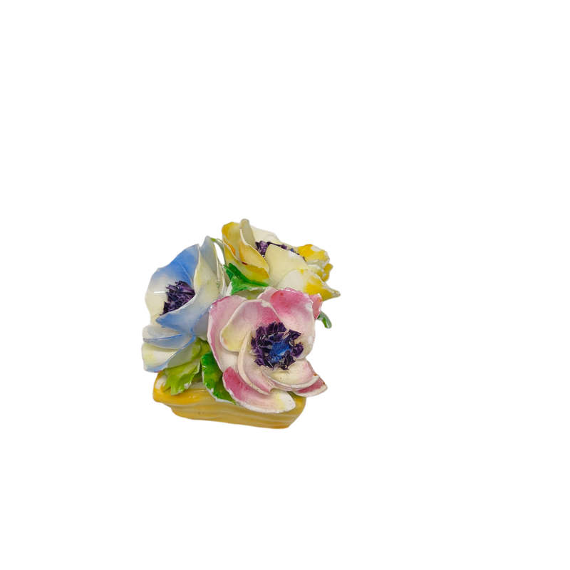 Stunning vintage Staffordshire Royal bone china England miniature flower ornament