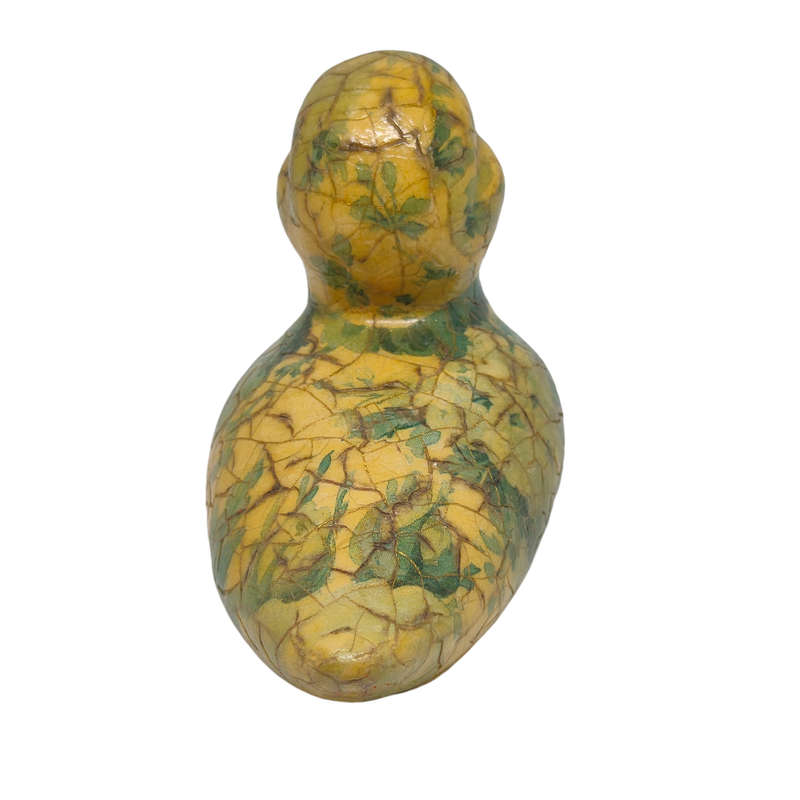 Decoupage duck ornament