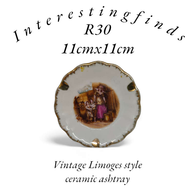 Vintage Limoges style ashtray/pin dish