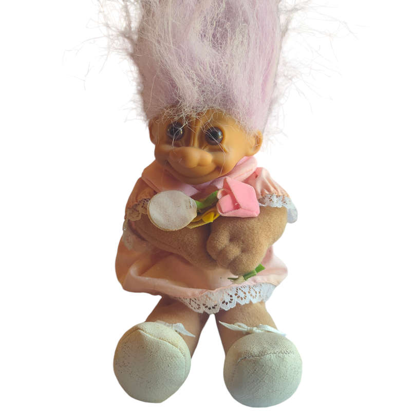 Vintage troll - soft body - I love grandma