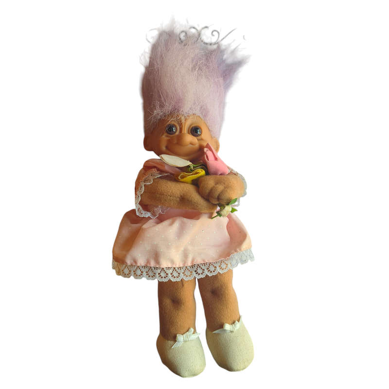 Vintage troll - soft body - I love grandma