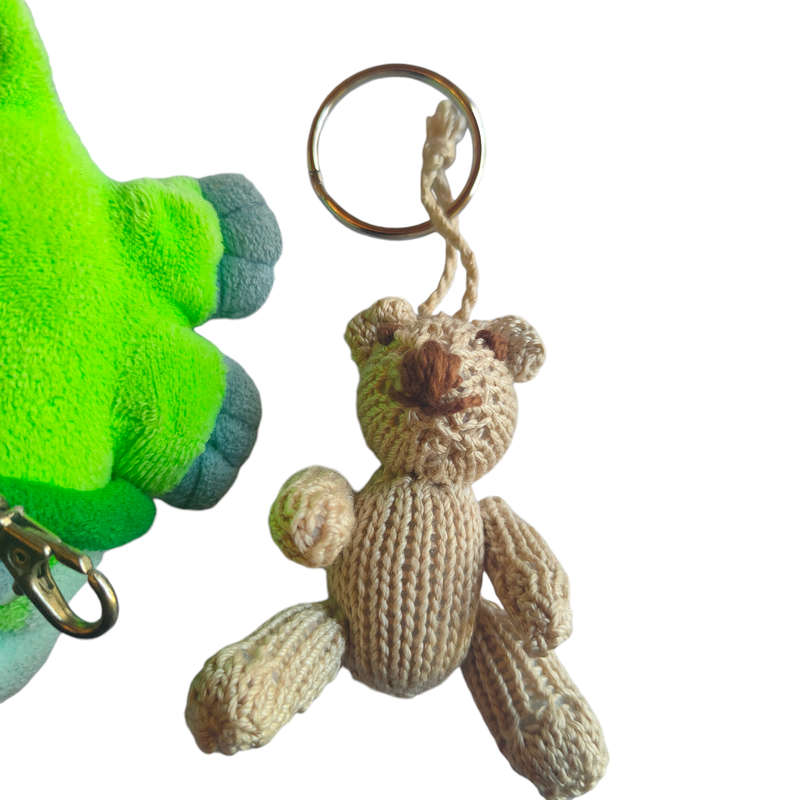 3 plush keyrings