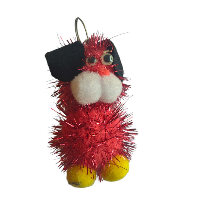 3 plush keyrings