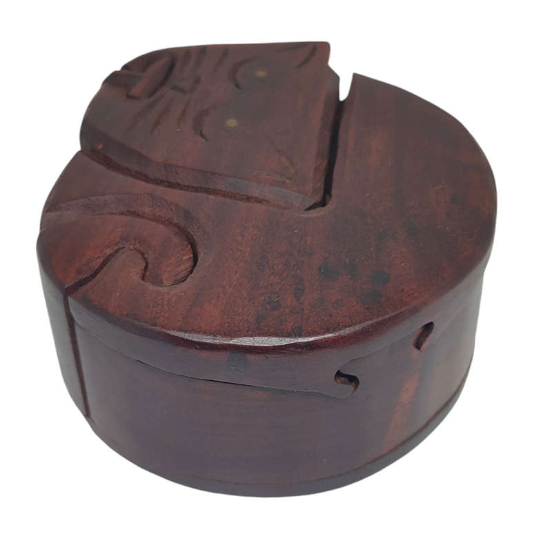 Unique wooden cat puzzle box / jewelry box