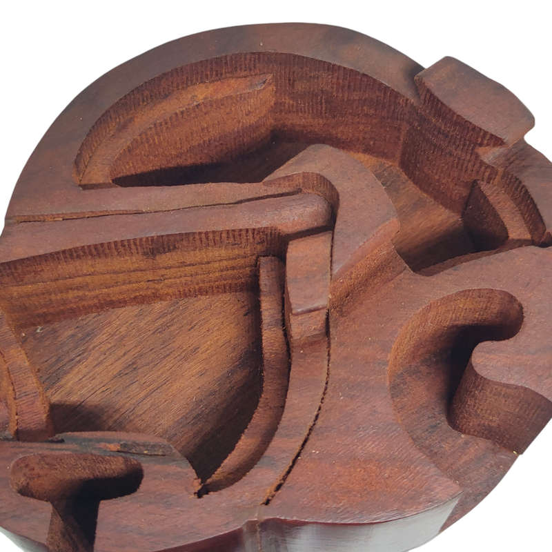 Unique wooden cat puzzle box / jewelry box