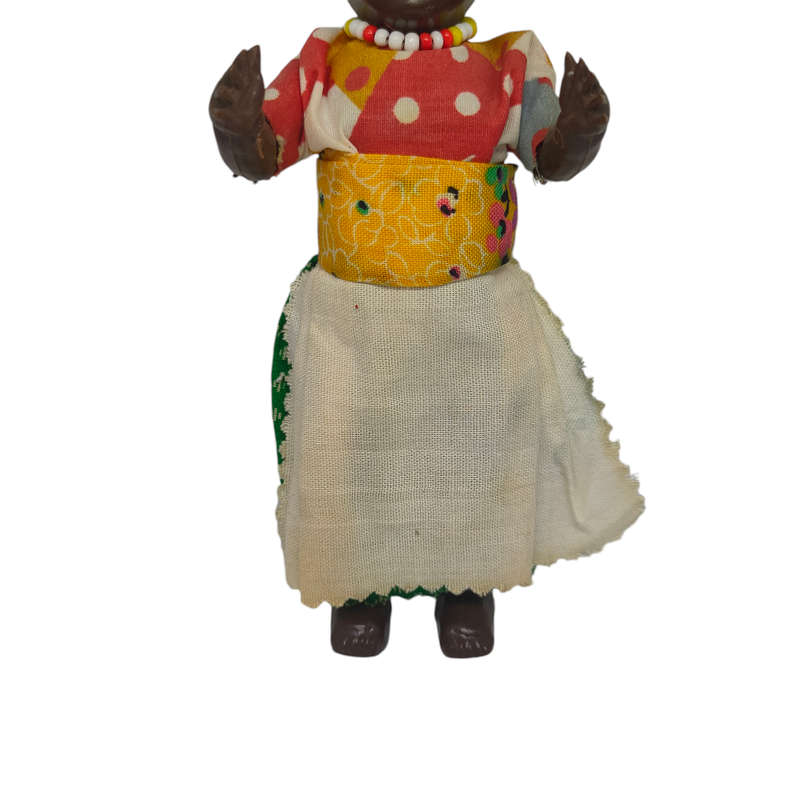 Vintage South African souvenir doll with sleep eyes