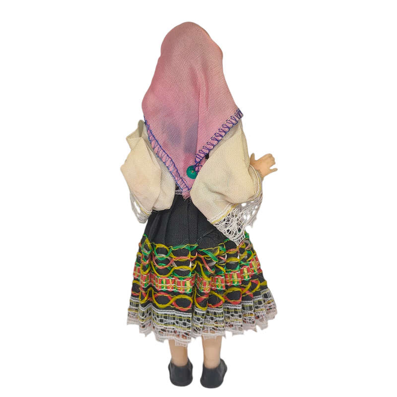 Vintage Greek souvenir doll with sleep eyes