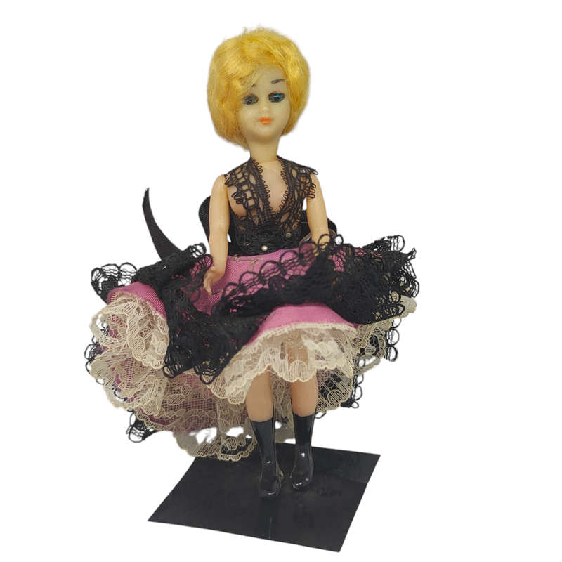 Vintage CanCan boudior doll with sleep eyes