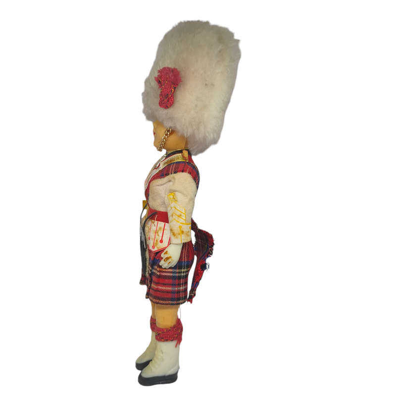 Vintage Scottish guard souvenir doll with sleep eyes