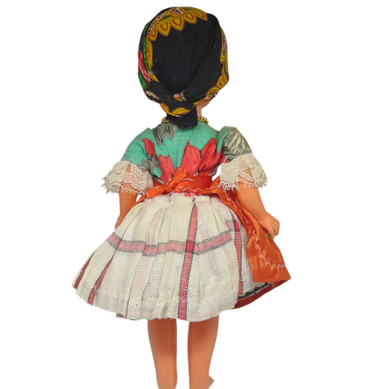Vintage Portuguese souvenir doll with sleep eyes
