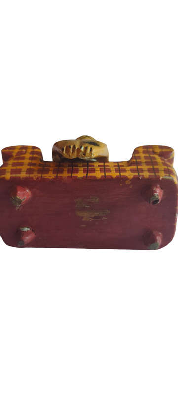 Wooden Cat/dog on couch ornament