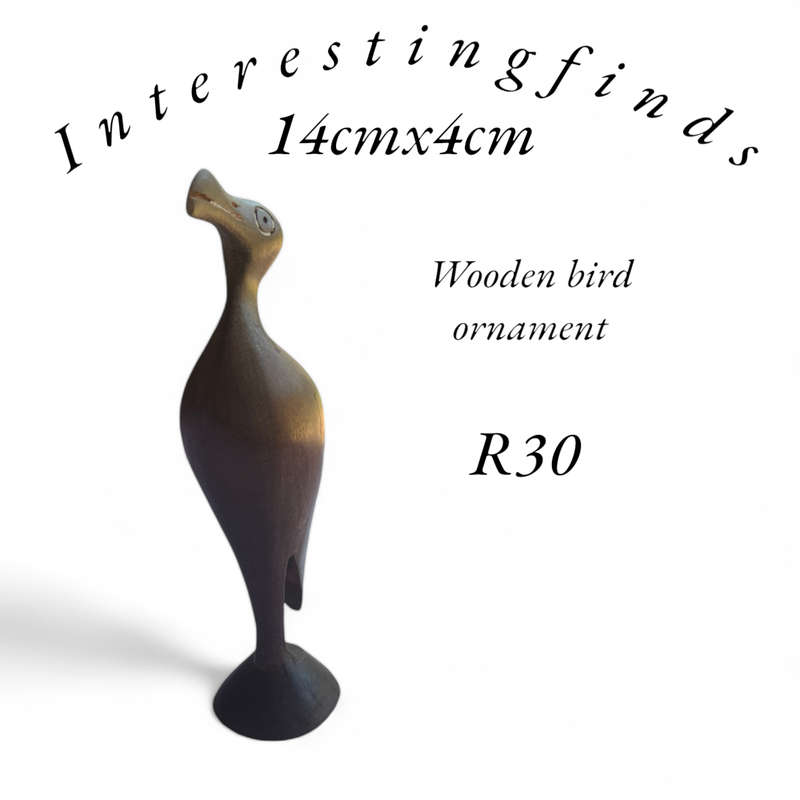 Wooden bird ornament