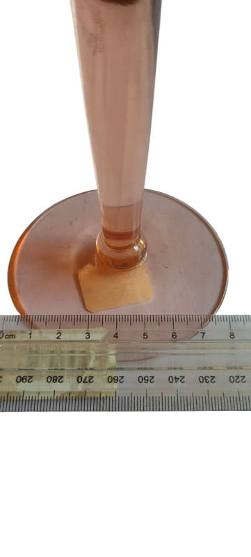 Large pink wine glass