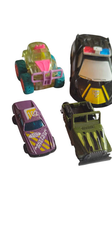 Lot of plastic vehicles