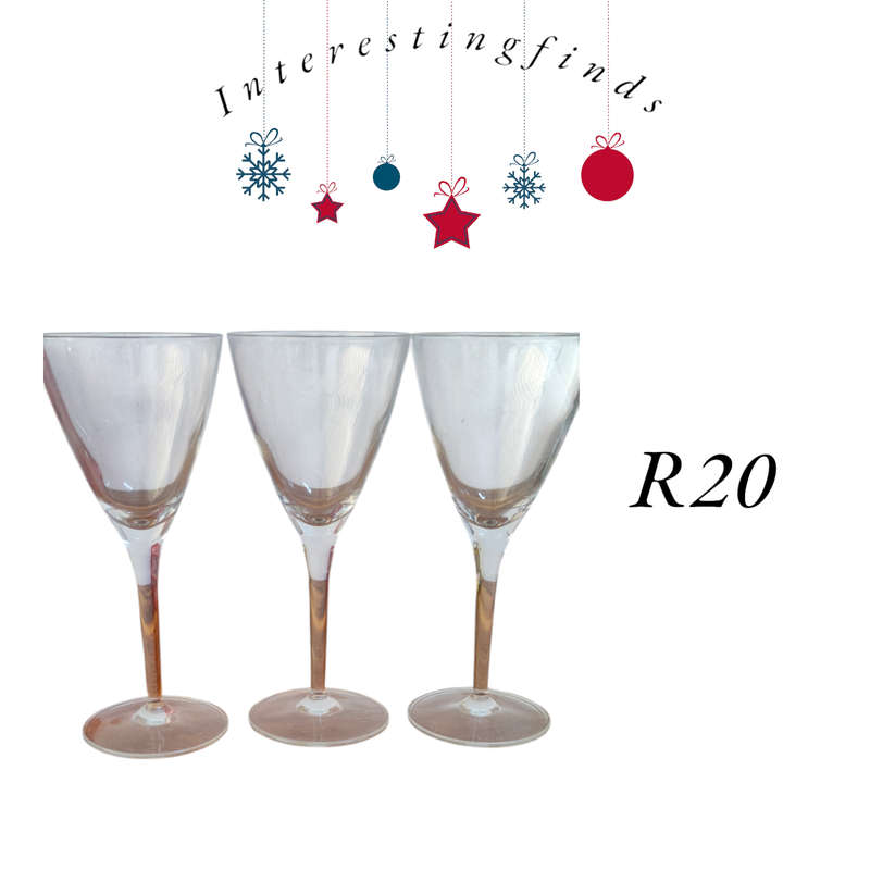 3 Martini glasses