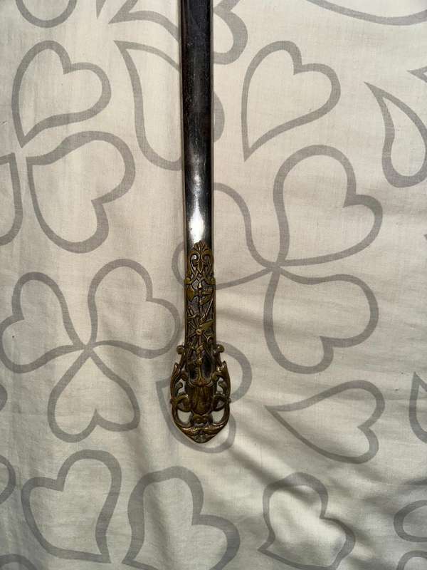 Antique (late 1800s) Masonic Knights Templar Sword and Scabbard