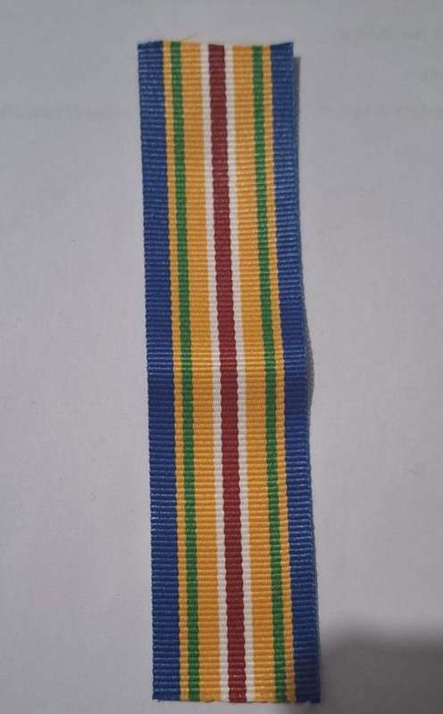 SAPS Gold Medal for Outstanding Service Full size Medal Ribbon