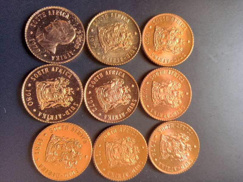 SOUTH AFRICA PROOF HALF CENTS "RARE FIND" UN DOCUMENTED NOT INTO DISTRIBUTION