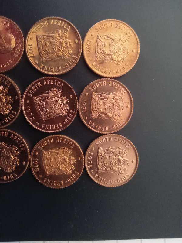 SOUTH AFRICA PROOF HALF CENTS "RARE FIND" UN DOCUMENTED NOT INTO DISTRIBUTION