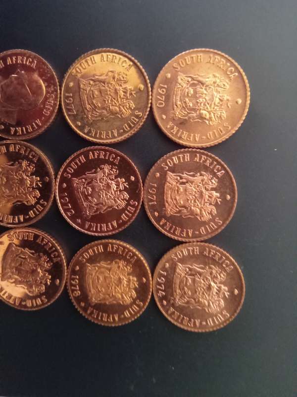 SOUTH AFRICA PROOF HALF CENTS "RARE FIND" UN DOCUMENTED NOT INTO DISTRIBUTION