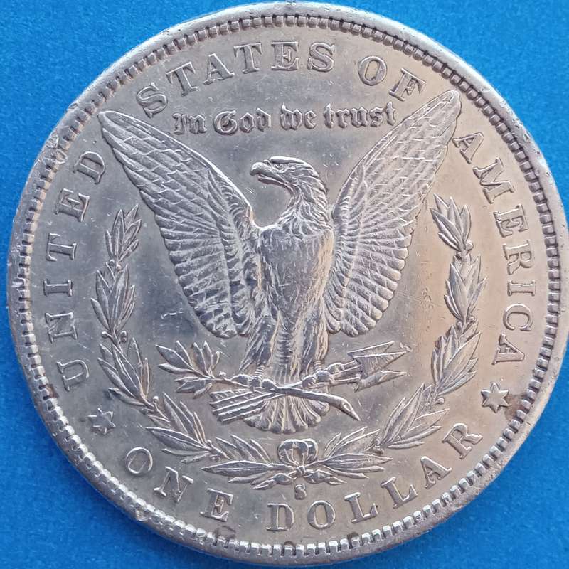 USA AWESOME MORGAN DOLLAR ''1880" S MINT MARK   0.900 SILVER
