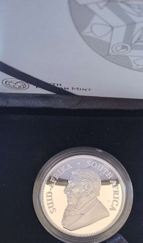 SOUTH AFRICA PROOF 2023 ONE OUNCE PURE SILVER KRUGERRAND