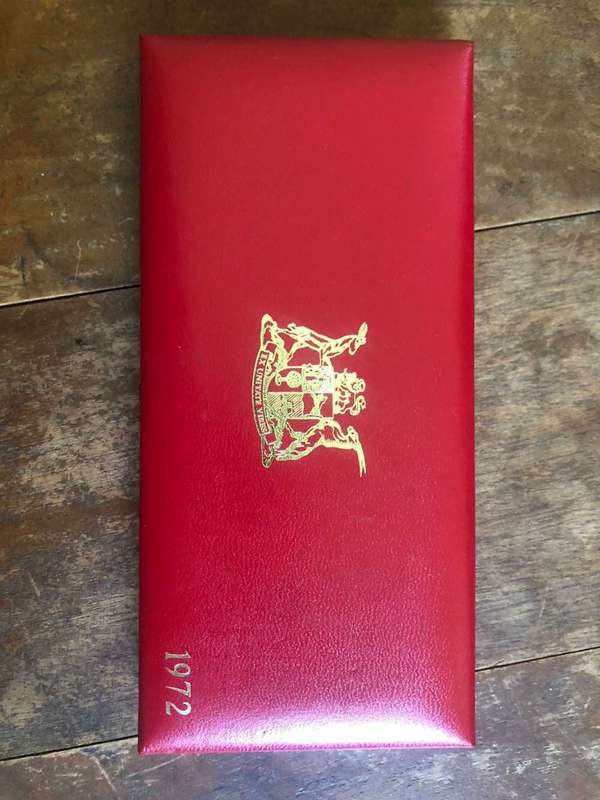 South Africa.1972 proof set with silver R1 no gold