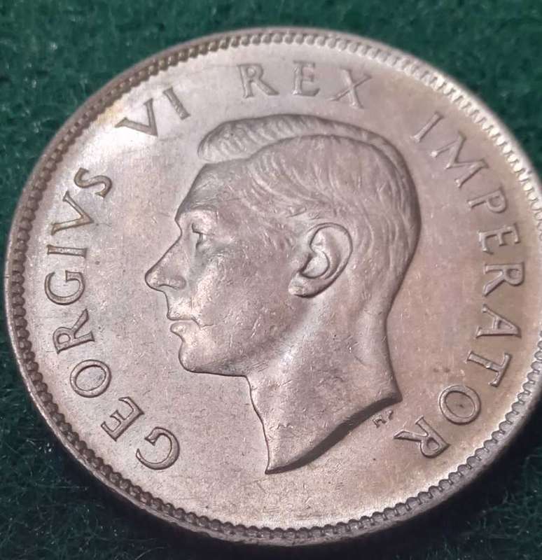 South African union 1944 2 shillings