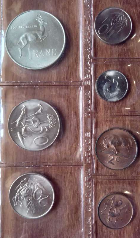 South african mint pack 1968 AFRIKAANS  with silver R1