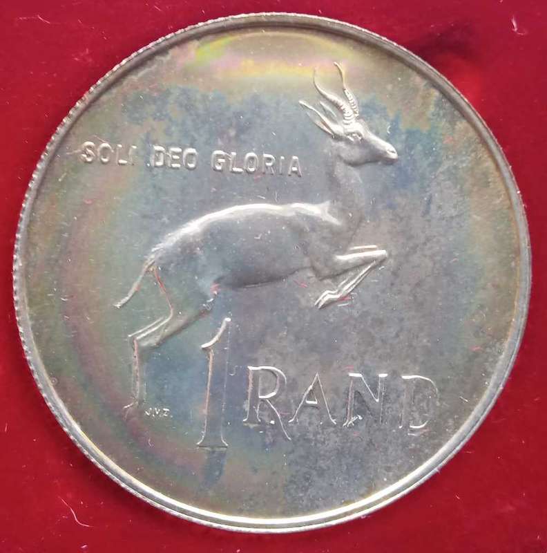 South Africa 1966 proof set with silver R1 no gold