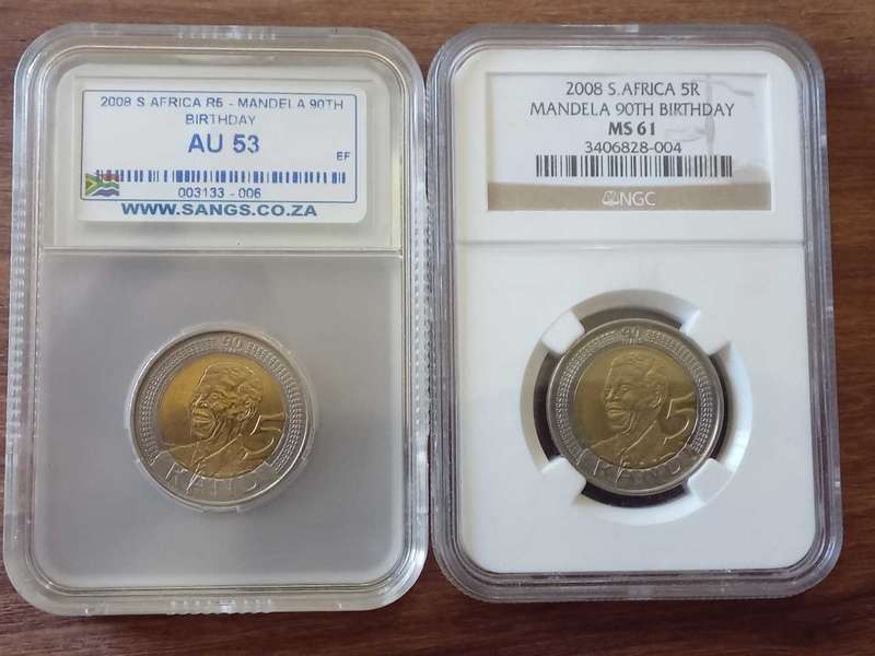 Nelson Mandela 90th Birthday coins