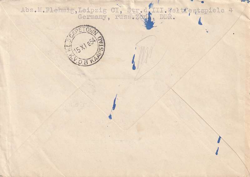 Germany DDR Cover - 1954 - Leipzig Leipziger Messe Fair Slogan Ungenugende Anschrift