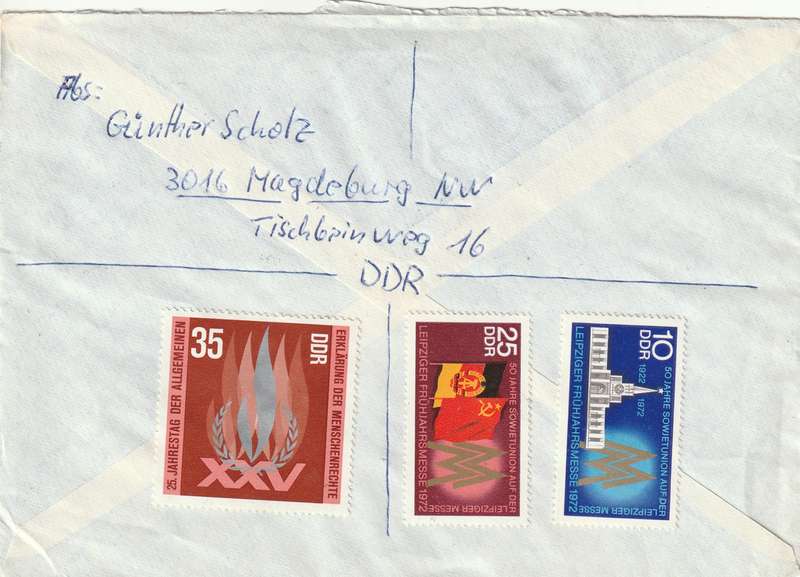 Germany DDR Registered Cover South Africa - 1969 1972 - Gymnastics and Sports Festival Leipzig Spri
