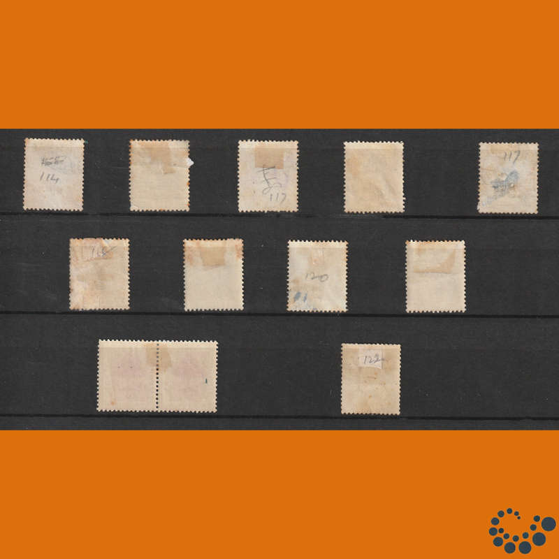 Orange Free State 1896 - 1900 -  Selection including VRI overprints 5 Images with backscans