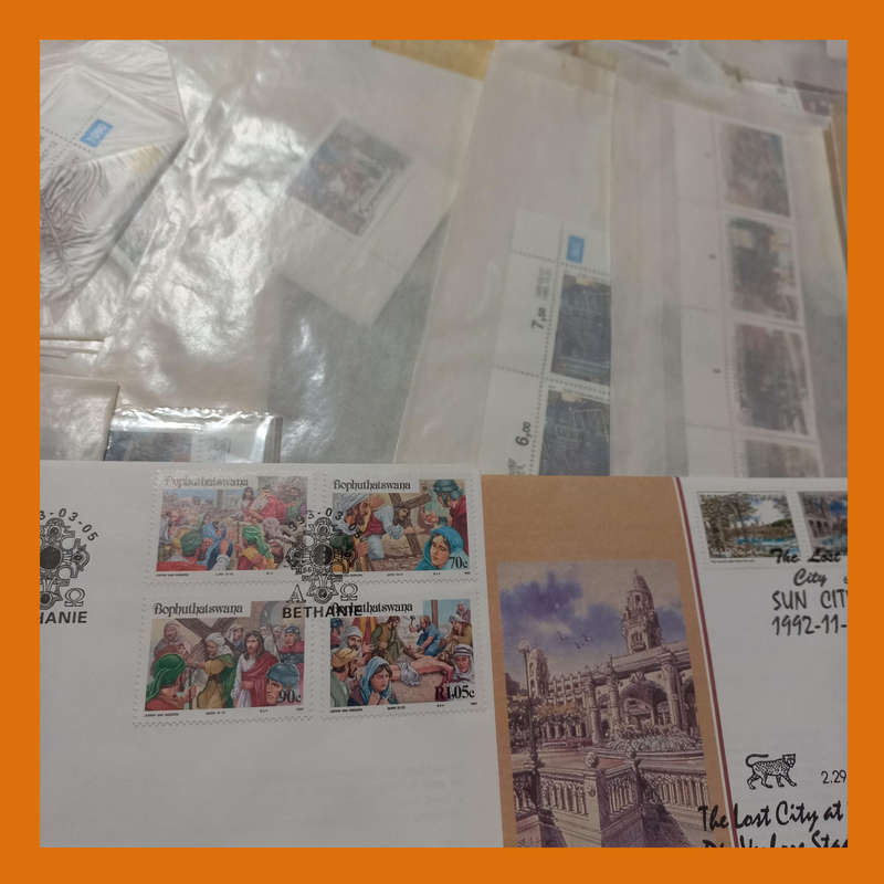 Bophuthatswana Collection  Control Blocks, FDCs & Bulletins to 1992